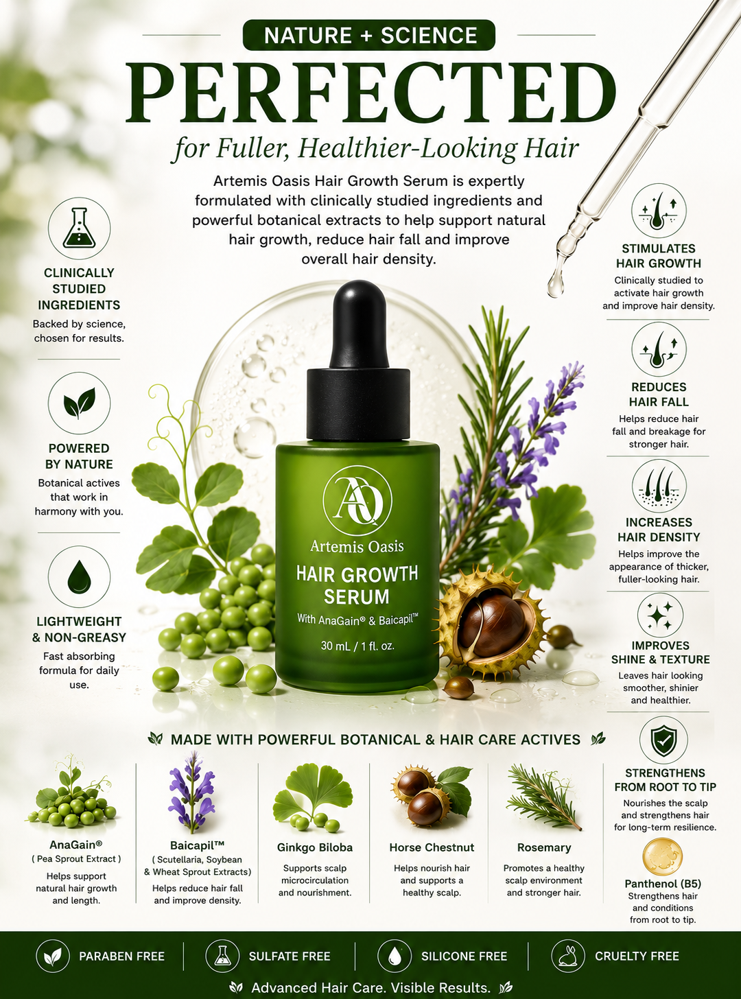 Artemis Oasis Hair Growth Serum 30 mL hair and scalp care